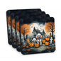 Caroline's Treasures Poodle Dogs Foam Drink Coasters Set of 4 Absorbent