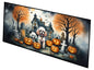 Caroline's Treasures Poodle Spooky Halloween Runner Mat 28x58 Front Door Mat Indoor Outdoor Rugs for Entryway Hallway Foyer Non Slip Washable Wide Doormat