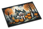 Caroline's Treasures DAC2067MAT Poodle Spooky Halloween Doormat 18x27 Front Door Mat Indoor Outdoor Rugs for Entryway, Non Slip Washable Low Pile, 18H X 27W