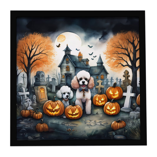 Caroline's Treasures Poodle Dogs Framed Metal Wall Art 8 x 8 Inch