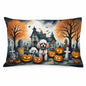 Caroline's Treasures DAC2067PILLOWCASE Poodle Spooky Halloween Fabric Standard Pillowcase Lightweight Super Soft Easy Care Decorative Artwork Pillowcase, Standard