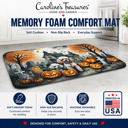 Caroline's Treasures Poodle Dogs Memory Foam Mat 19x27