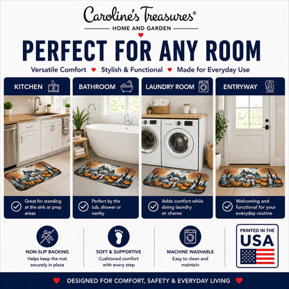 Caroline's Treasures Poodle Dogs Memory Foam Mat 19x27