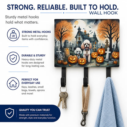 Caroline's Treasures Poodle Dogs Halloween Ceramic Triple Wall Hook
