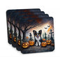 Caroline's Treasures Papillon Dogs Foam Drink Coasters Set of 4 Absorbent