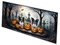 Caroline's Treasures Papillon Spooky Halloween Runner Mat 28x58 Front Door Mat Indoor Outdoor Rugs for Entryway Hallway Foyer Non Slip Washable Wide Doormat