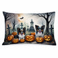 Caroline's Treasures DAC2070PILLOWCASE Papillon Spooky Halloween Fabric Standard Pillowcase Lightweight Super Soft Easy Care Decorative Artwork Pillowcase, Standard