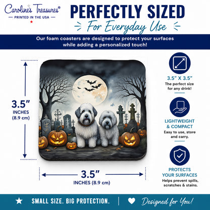 Caroline's Treasures Old English Sheepdog Dogs Drink Coasters Set of 4