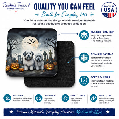 Caroline's Treasures Old English Sheepdog Dogs Drink Coasters Set of 4