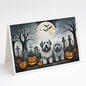 Caroline's Treasures DAC2071GCA7P Old English Sheepdog Spooky Halloween Greeting Cards and Envelopes Pack of 8 Blank Cards with Envelopes Whimsical A7 Size 5x7 Blank Greeting Cards