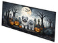 Caroline's Treasures Old English Sheepdog Spooky Halloween Runner Mat 28x58 Front Door Mat Indoor Outdoor Rugs for Entryway Hallway Foyer Non Slip Washable Wide Doormat