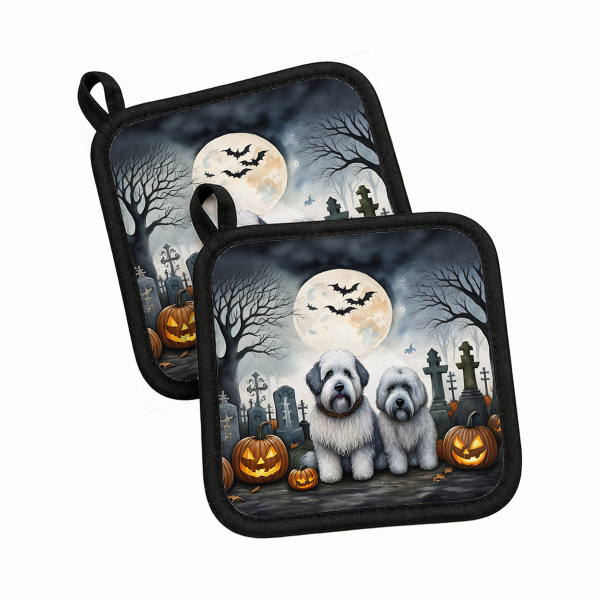 Caroline's Treasures Old English Sheepdog Dogs Set of 2 Kitchen Pot Holder