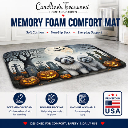 Caroline's Treasures Old English Sheepdog Dogs Memory Foam Mat 19x27