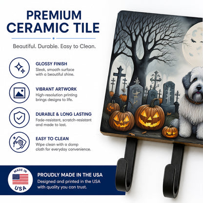 Caroline's Treasures Old English Sheepdog Dogs Ceramic Triple Wall Hook