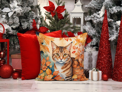 Caroline's Treasures Aegean Cat in Fall Leaves Throw Pillow Machine Washable, Indoor Outdoor Decorative Pillow for - image 7