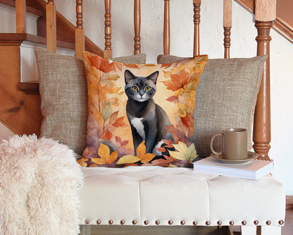 Caroline's Treasures Asian Cat in Fall Leaves Throw Pillow Machine Washable, Indoor Outdoor Decorative Pillow for - image 3