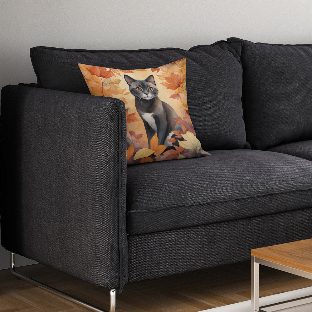 Caroline's Treasures Asian Cat in Fall Leaves Throw Pillow Machine Washable, Indoor Outdoor Decorative Pillow for - image 7