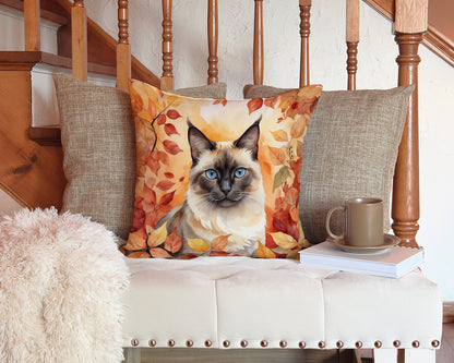 Caroline's Treasures Birman Cat in Fall Leaves Throw Pillow Machine Washable, Indoor Outdoor Decorative Pillow for - image 3