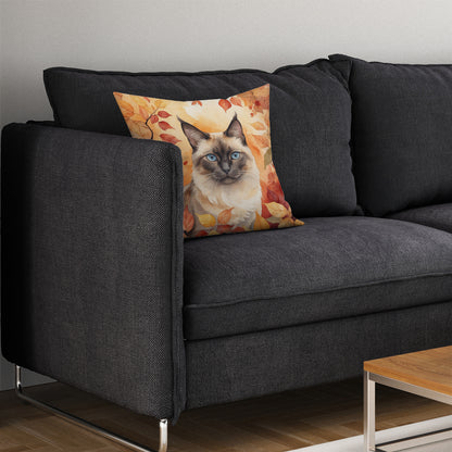 Caroline's Treasures Birman Cat in Fall Leaves Throw Pillow Machine Washable, Indoor Outdoor Decorative Pillow for - image 7
