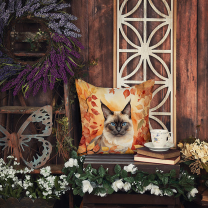 Caroline's Treasures Birman Cat in Fall Leaves Throw Pillow Machine Washable, Indoor Outdoor Decorative Pillow for - image 6
