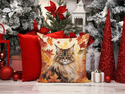Caroline's Treasures British Longhair Cat in Fall Leaves Throw Pillow Machine Washable, Indoor Outdoor Decorative - image 7
