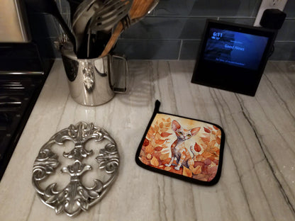 Caroline's Treasures Devon Rex Cat in Fall Leaves Pair of Pot Holders Kitchen Heat Resistant Pot Holders Sets Oven Hot - image 3