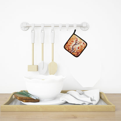 Caroline's Treasures Devon Rex Cat in Fall Leaves Pair of Pot Holders Kitchen Heat Resistant Pot Holders Sets Oven Hot - image 7