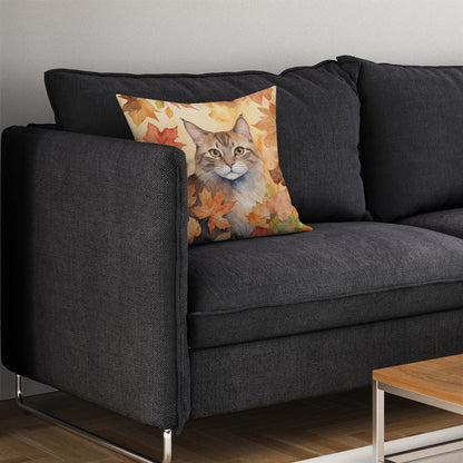 Caroline's Treasures Dwelf Cat in Fall Leaves Throw Pillow Machine Washable, Indoor Outdoor Decorative Pillow for - image 7