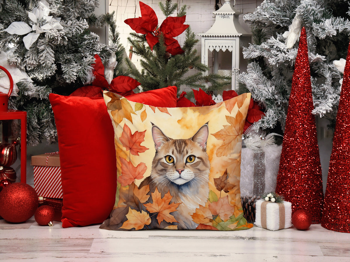 Caroline's Treasures Dwelf Cat in Fall Leaves Throw Pillow Machine Washable, Indoor Outdoor Decorative Pillow for - image 7