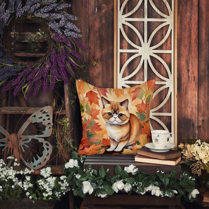 Caroline's Treasures Exotic Shorthair Cat in Fall Leaves Throw Pillow Machine Washable, Indoor Outdoor Decorative - image 6