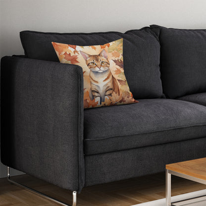 Caroline's Treasures German Rex Cat in Fall Leaves Throw Pillow Machine Washable, Indoor Outdoor Decorative Pillow for - image 7
