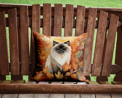 Caroline's Treasures Himalayan Cat in Fall Leaves Throw Pillow Machine Washable, Indoor Outdoor Decorative Pillow for - image 2