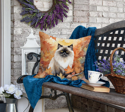 Caroline's Treasures Himalayan Cat in Fall Leaves Throw Pillow Machine Washable, Indoor Outdoor Decorative Pillow for - image 4
