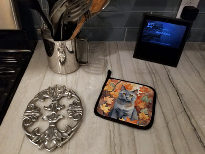 Caroline's Treasures Korat Cat in Fall Leaves Pair of Pot Holders Kitchen Heat Resistant Pot Holders Sets Oven Hot Pads - image 3