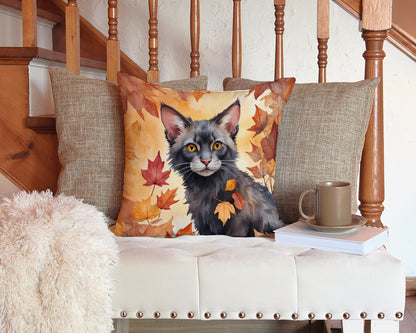 Caroline's Treasures Lykoi Cat in Fall Leaves Throw Pillow Machine Washable, Indoor Outdoor Decorative Pillow for - image 3