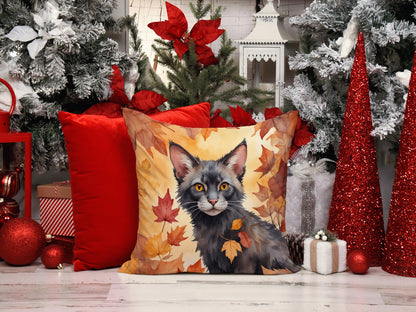 Caroline's Treasures Lykoi Cat in Fall Leaves Throw Pillow Machine Washable, Indoor Outdoor Decorative Pillow for - image 6