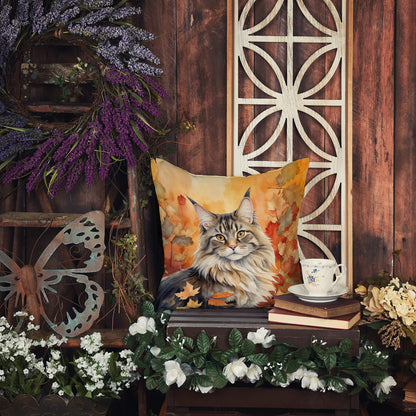 Caroline's Treasures MaineCoon Cat in Fall Leaves Throw Pillow Machine Washable, Indoor Outdoor Decorative Pillow for - image 5