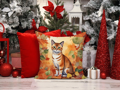 Caroline's Treasures Malayan Cat in Fall Leaves Throw Pillow Machine Washable, Indoor Outdoor Decorative Pillow for - image 7