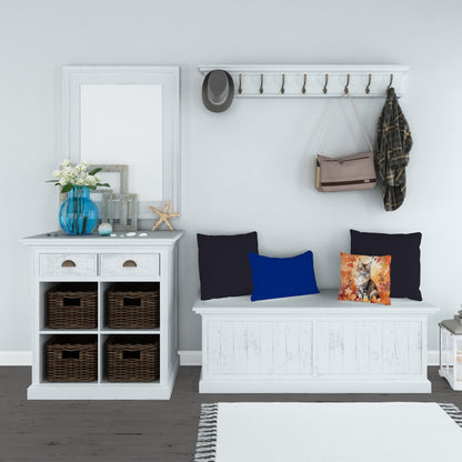 Caroline's Treasures Oriental Longhair Cat in Fall Leaves Throw Pillow Machine Washable, Indoor Outdoor Decorative - image 4