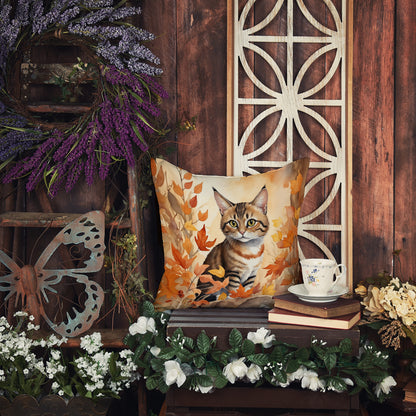Caroline's Treasures Owyhee Bob Cat in Fall Leaves Throw Pillow Machine Washable, Indoor Outdoor Decorative Pillow for - image 5