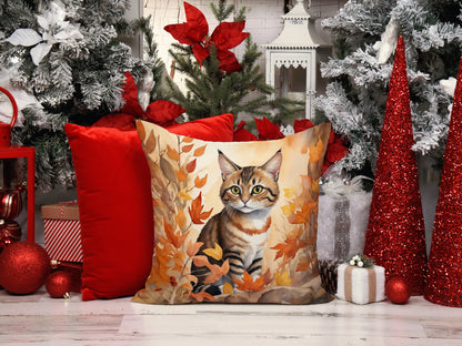 Caroline's Treasures Owyhee Bob Cat in Fall Leaves Throw Pillow Machine Washable, Indoor Outdoor Decorative Pillow for - image 6