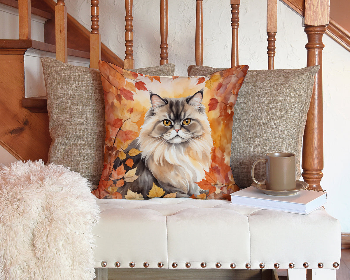 Caroline's Treasures Persian Cat in Fall Leaves Throw Pillow Machine Washable, Indoor Outdoor Decorative Pillow for - image 3