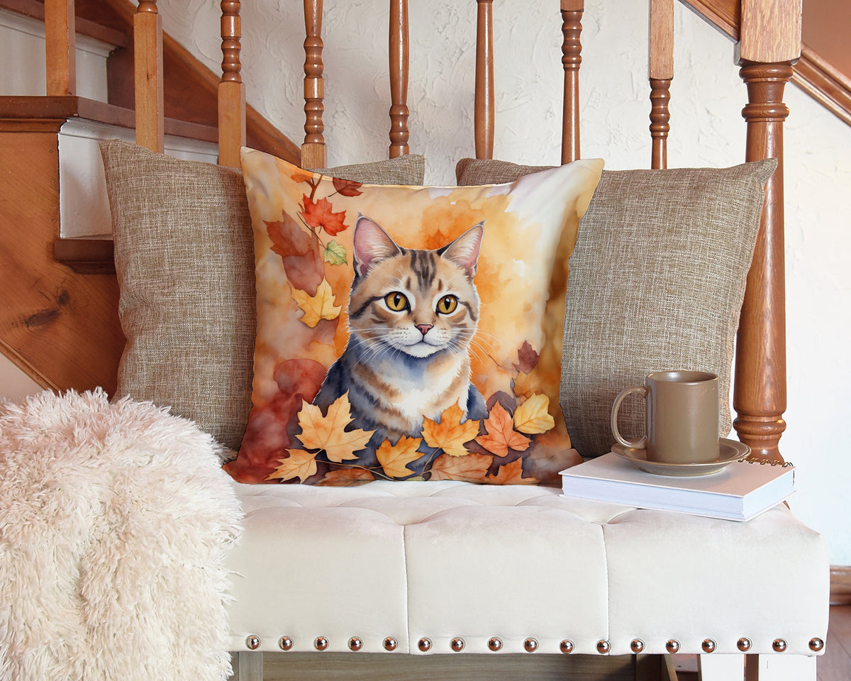 Caroline's Treasures Raas Cat in Fall Leaves Throw Pillow Machine Washable, Indoor Outdoor Decorative Pillow for Couch, - image 3
