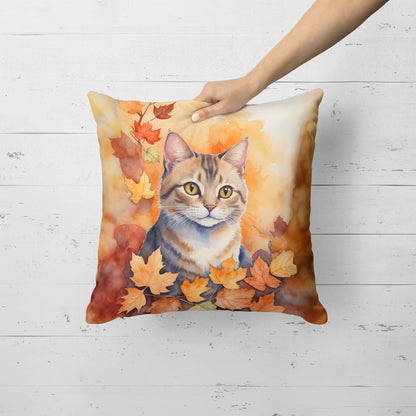 Caroline's Treasures Raas Cat in Fall Leaves Throw Pillow Machine Washable, Indoor Outdoor Decorative Pillow for Couch, - image 2