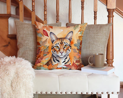 Caroline's Treasures Safari Cat in Fall Leaves Throw Pillow Machine Washable, Indoor Outdoor Decorative Pillow for - image 3