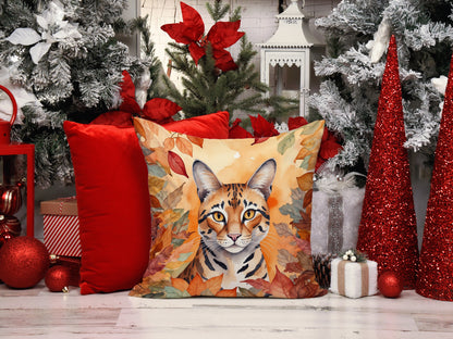Caroline's Treasures Safari Cat in Fall Leaves Throw Pillow Machine Washable, Indoor Outdoor Decorative Pillow for - image 7