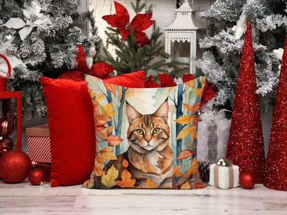 Caroline's Treasures Sokoke Cat in Fall Leaves Throw Pillow Machine Washable, Indoor Outdoor Decorative Pillow for - image 7