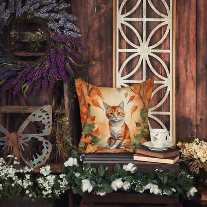 Caroline's Treasures Suphalak Cat in Fall Leaves Throw Pillow Machine Washable, Indoor Outdoor Decorative Pillow for - image 6