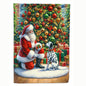 Caroline's Treasures Decorative Dalmatian and Santa Garden Flag