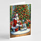Caroline's Treasures -Dalmatian and Santa Greeting Cards -8 Pack